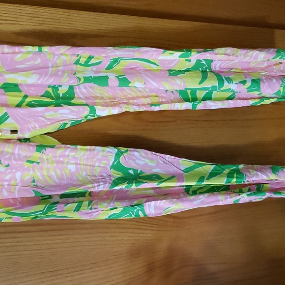 Lilly Pulitzer for Target Palazzo Pants in Fan Dance. Flamingo Pants. S. - Picture 5 of 11